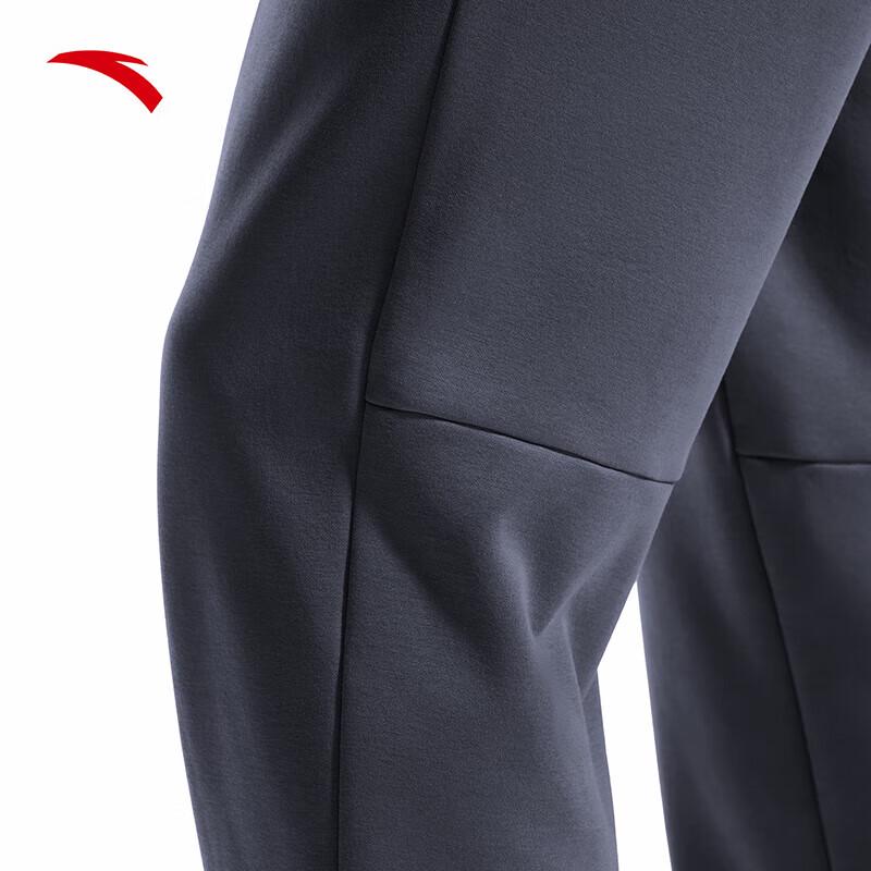 Anta Men's Winter Fleece Lined Knit Straight Leg Sweatpants