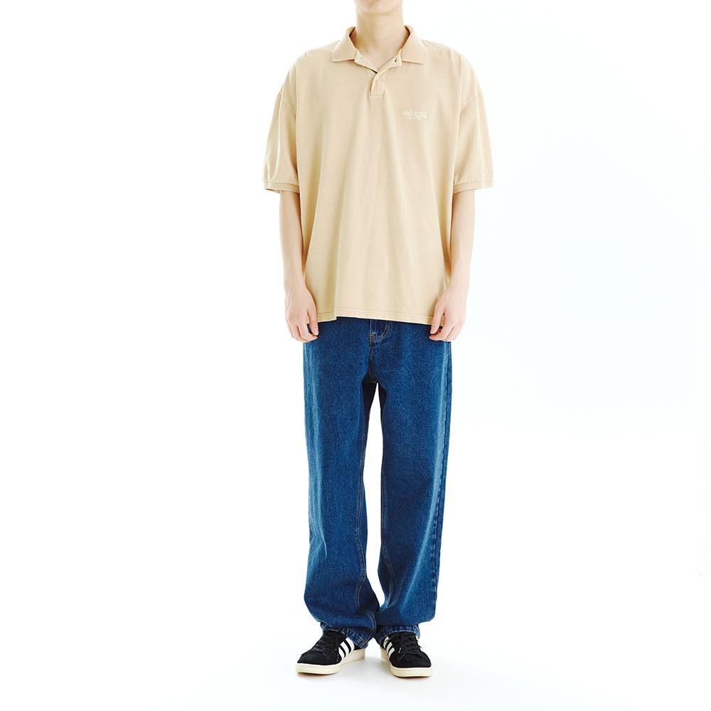 MAHAGRID Third Logo Pk Pigment Polo Beige(Mg2Cmmt537A)