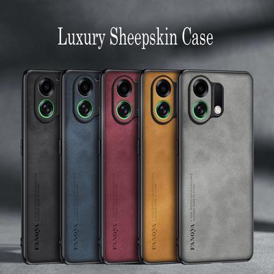 Luxuriöse Stoßfeste Silikonhülle aus Schafsleder für Oppo K13 Turbo Pro TurboPro K12 Plus K11 K11X Handyhülle Cover Coque
