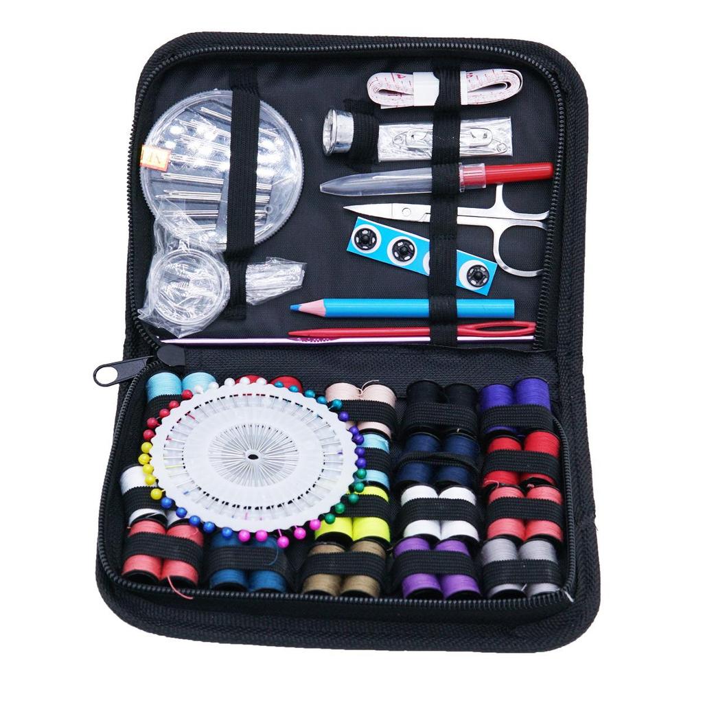 Vysoce kvalitní přenosná sada jehly a nitě: Praktická šicí krabička s mini rodinnými nástroji