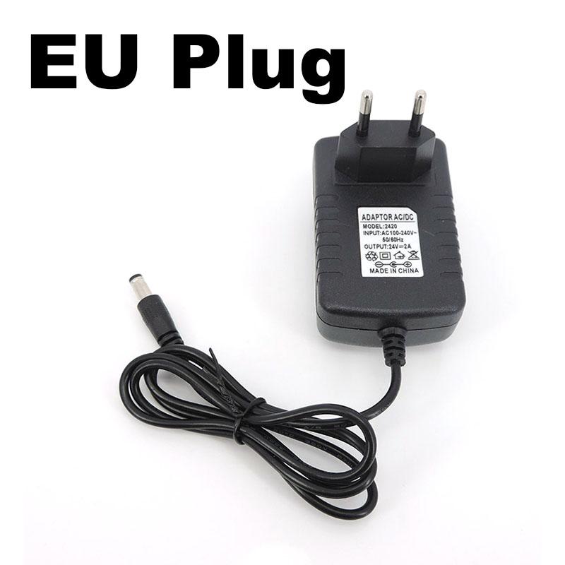 AC To DC 24V 24 Volt 2A 2000ma Power Supply Adapter Transformer Charger AU UK EU For Nail Dryer Art Phototherapy Lamp Light