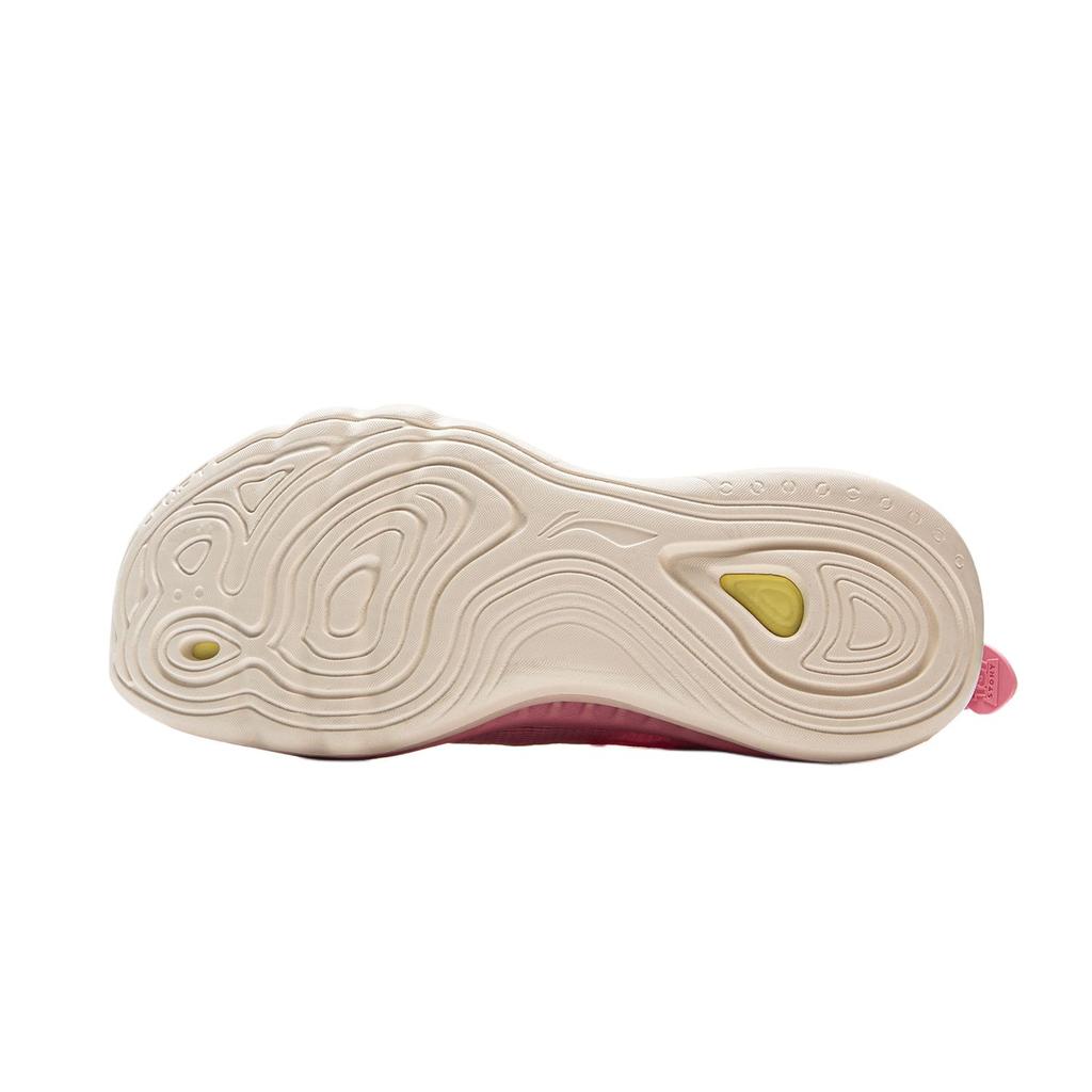 Li Ning SOFT COOL 2 Cushioning Abrasion Resistant Breathable Lightweight Low Top Casual Shoes Women's Fairy Cloud Pink AGLV010-8