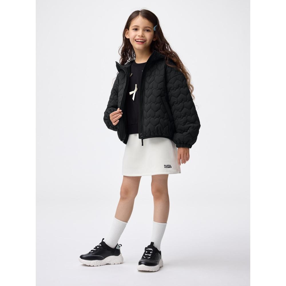 GU by Uniqlo Girls Warm Padded Heart Quilting Blouson