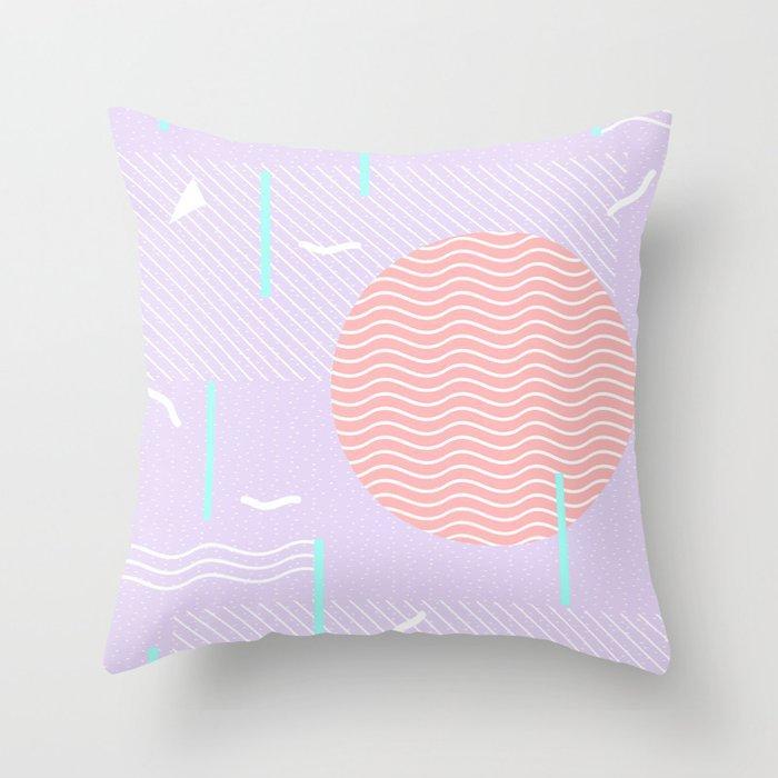 Mint Pink Throw Pillow Case Memphis Inspired Pattern Check Cushion Covers for Home Sofa Chair Decorative Pillowcases