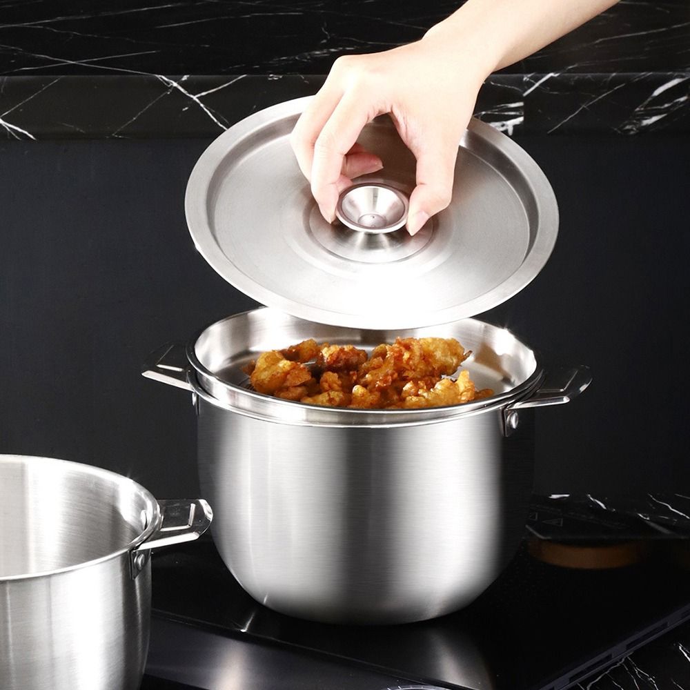 Stainless Steel Oil Filter Pot 3L Grease Container Stainless Steel Oil Can  Cooking Tool