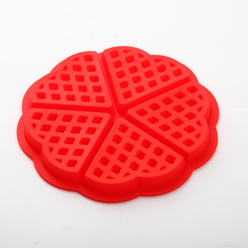 1 Stück kreative Antihaft-Silikon-Waffelform für die Küche, Backformen, Kuchenform, Werkzeuge