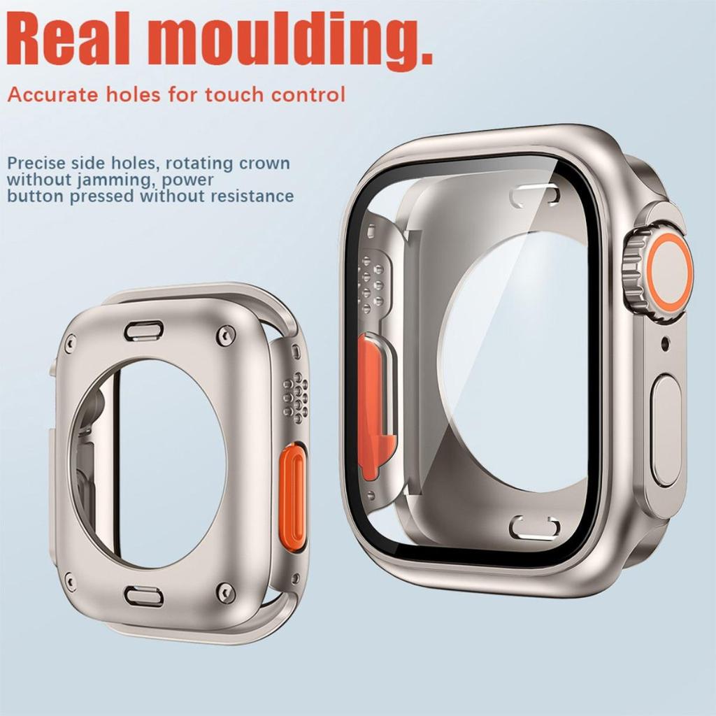 Nylon Loop Strap+PC Case For Apple Watch Series 11 10 42mm 46mm 45mm 44mm 41mm 40mm Cover Band for Iwatch 9 8 7 6 5 SE3/2/1 3 21