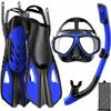 Diving Set Mask With Snorkel Fins For Swimming Sizes 38-42