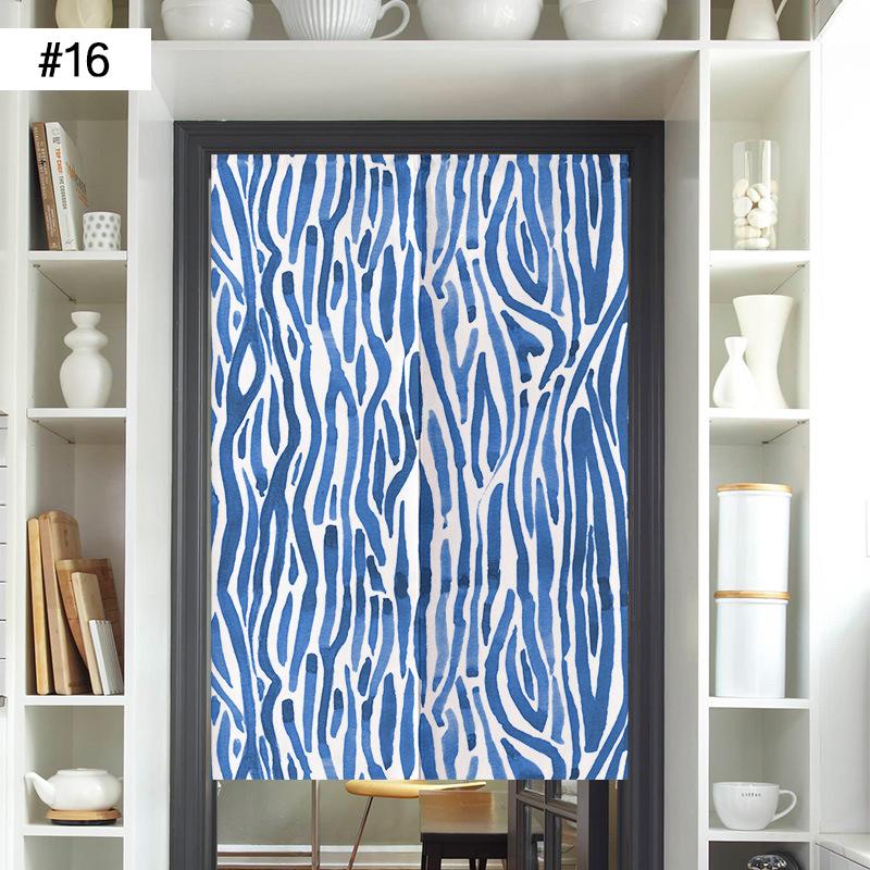 Japanese Door Curtain Screen Cotton Linen Kitchen Doorway Divider Room Partition Bathroom Bedroom Porch Half Curtain Noren