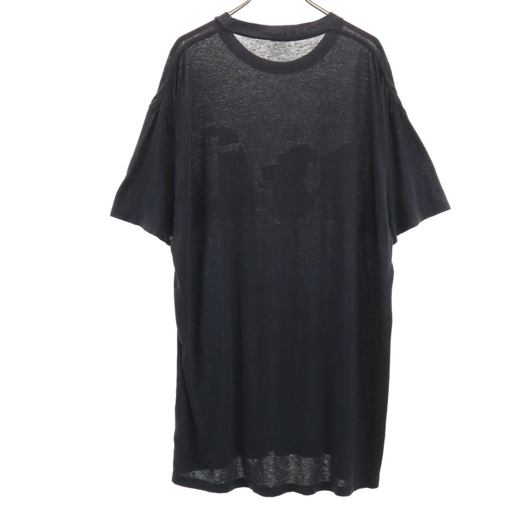 Vintage 80s Animal Pattern Cat Short Sleeve Long T-shirt Men's Used