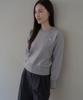 Deomati Mati Soft Breeze Semi-Crop Round Knit (Wf) - Gray