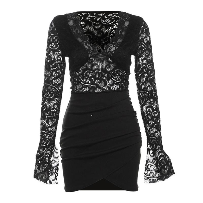 2026 European and American style autumn new women's clothing solid color slim-fitting high-waisted fashion V-neck long-sleeved hip-wrapped dress