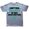 Funny I Don't Need Chatgpt My Wife Knows Everything Graphic T-shirts Men Fashion Casual Tshirt Cotton Loose Oversized T Shirt