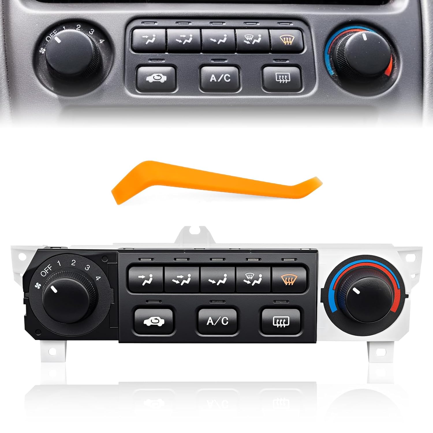 599-268 Heater Climate Control Module A/C Control Panel Compatible with 1998-2000 Honda Accord, 1998-2004 Honda Odyssey, Replaces 599-268, Fits for 1998-2000 Honda