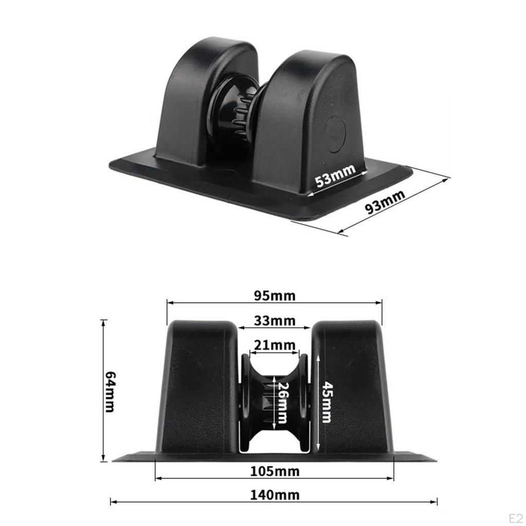 Anchor Tie Off Wheel Row Roller Secure Point PVC Accessory Holder Kayak Tiedown for