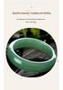 Natural High-Grade Spinach Green Dongling Jade Bracelet