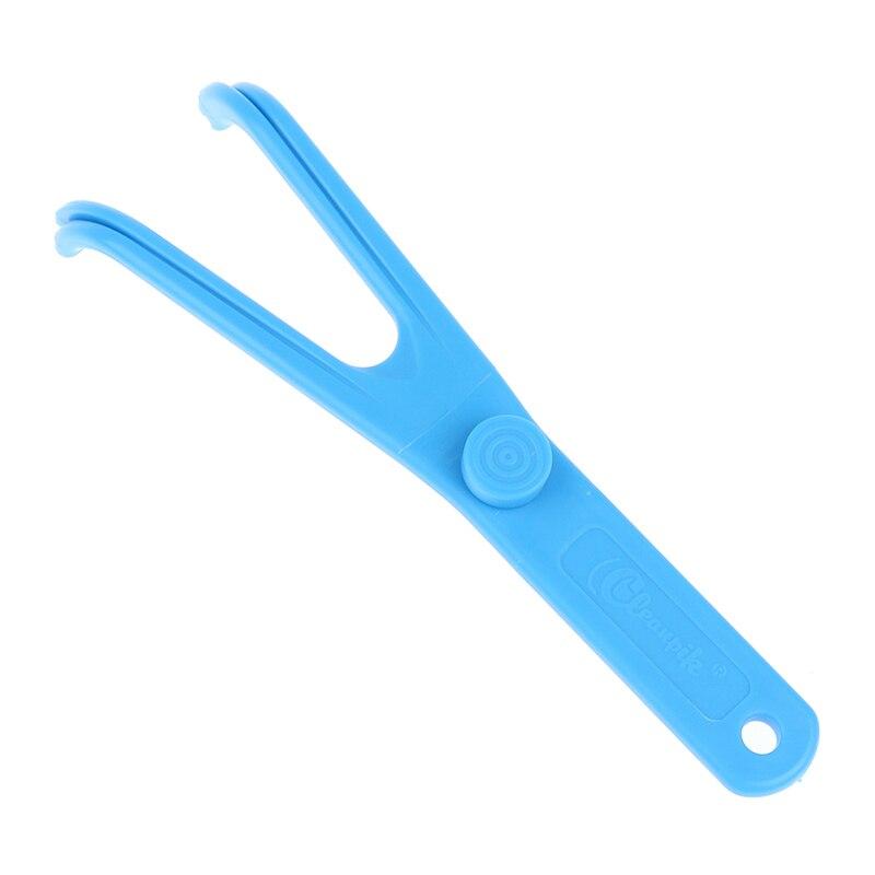 

Stainless Steel Toothpick Dental Floss Reusable For Flossing Holder Portable ECO-friendly Teeth Cleaning Tools синий
