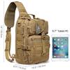 G4Free Body Military Tactical Crossbody Waterproof Chest Bag for and Tactical MOLLE Compatible One-Shoulder Bag, Bag, Bag, Lightweight, Durable,