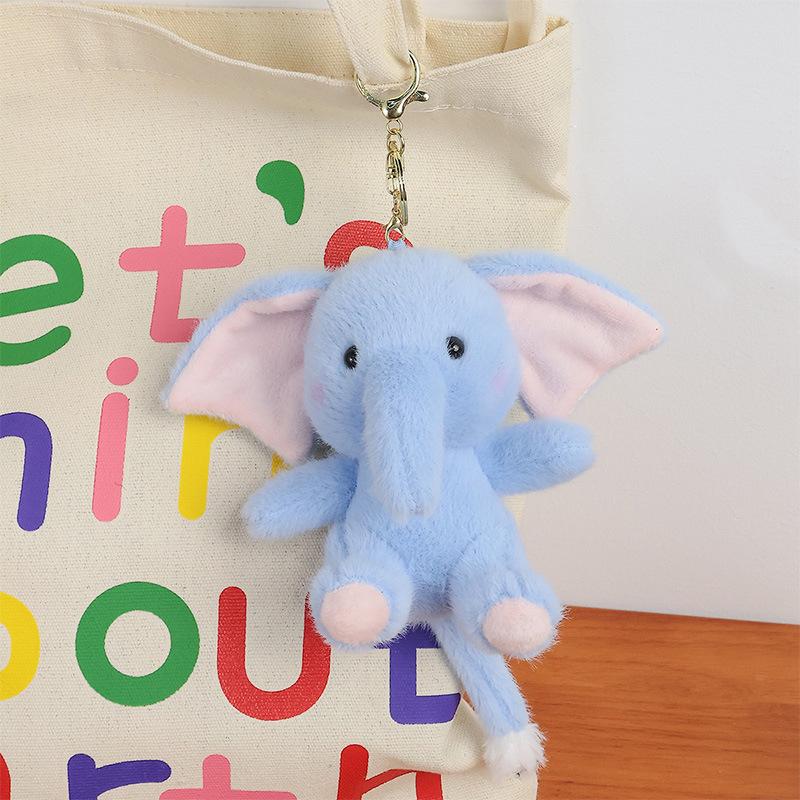Trendy Elephant Plush Keychain For Woman With Cute Charm, Bag Charm Decorative Accessory For Keys, Bags & Backpacks Gift
