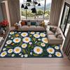 American Style Retro Flower Living Room Carpet Sunflower Decoration Coffee Tables Fluffy Rugs Dining Room Aesthetic Floor Mat