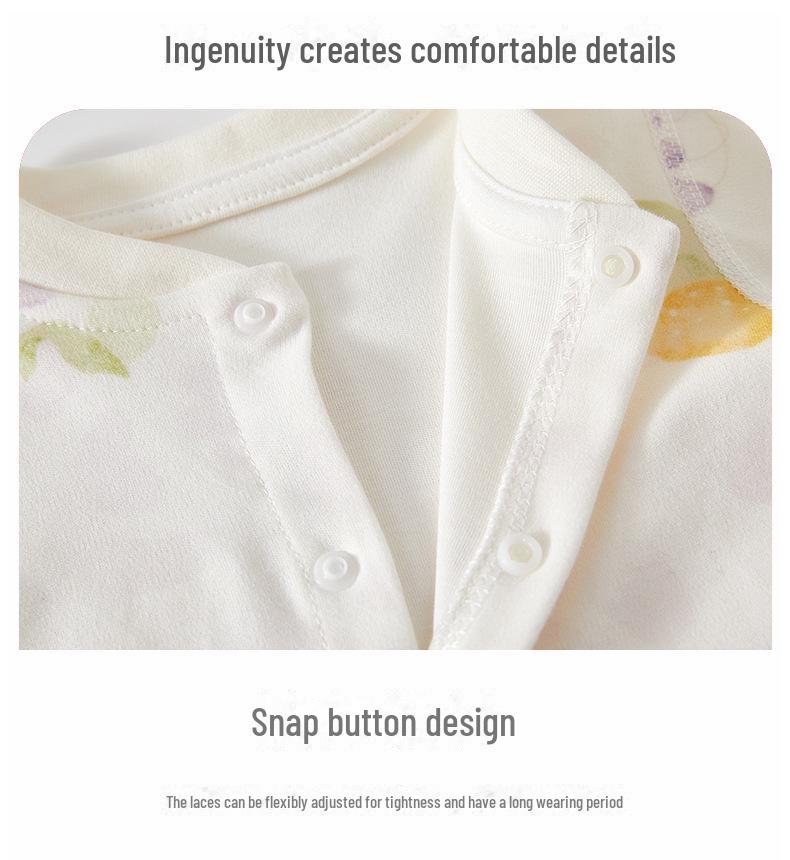 Pure Cotton Baby Romper - Boneless Infant Jumpsuit for Spring & Autumn