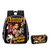 Mochila Anuel Aa para Hombre y Mujer Bolsa Escolar Casual Gran Capacidad Caja de Almacenamiento para Material Escolar Tipo Solapa