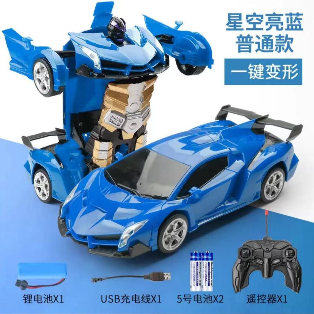 Electric RC Car 2 In 1 Transformation Robots Sports Vehicle Model Robots Boys Toys Remote Cool RC Deformation Cars Kid Toy Gifts