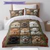 Cartoon Pattern Bedding Quilt Set Quilt Cover Pillowcase Home Decoration Birthday Gift (1 * Duvet Cover + 2 * Pillowcase, Without Core)