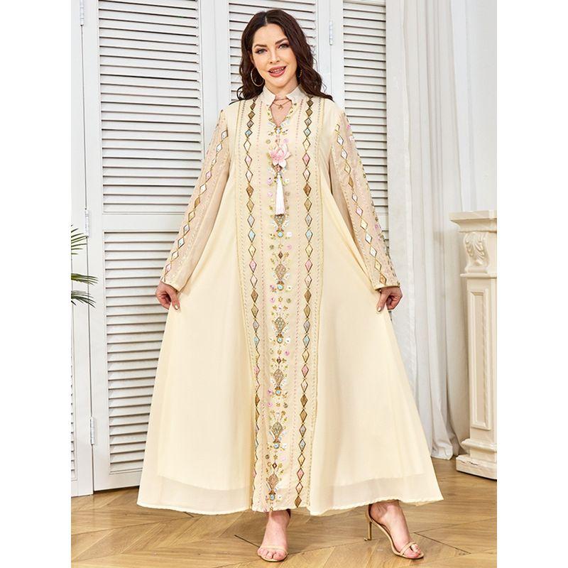 2025 Cross-Border Middle East Robe New Sequin Pendant Evening dress Dress Dubai Tassel Dress Dress