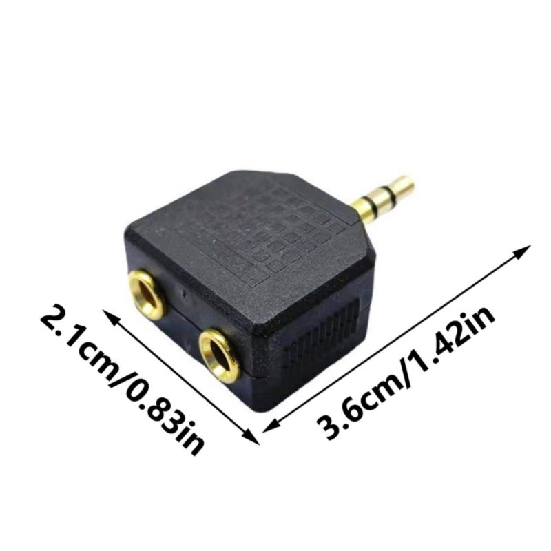 Earphone Sound 3.5mm Jacks Male To Double Female Headphone Y Splitter Adapter for Phone Microphones Speaker