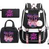 Popular Kpop Witch Hunters Campus Schoolbag Junior High School Student Lunch Bag Three-Piece Set For Men And Women