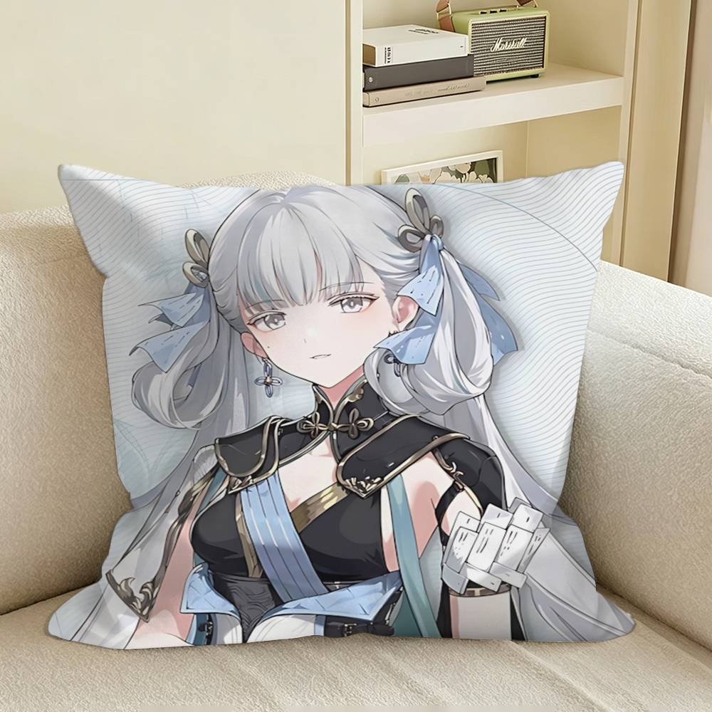 Jinzhou’s Light Jinhsi Game WuWa  Square Sofa Pillow Cover Solid Color Living Room Home Decor Cushion Case