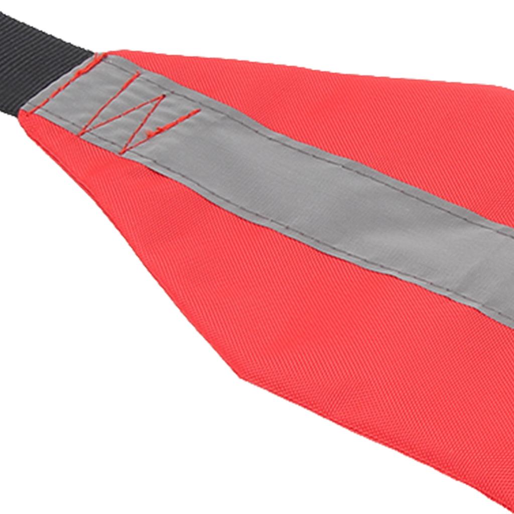 2 Pezzi Bandiera di Sicurezza da Viaggio per Kayak Canoa Bandiera Rossa di Avvertimento con Fettuccia per Traino Canoa Kit Accessori di Sicurezza per Camion