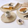 Creative Corn Fur Woven Table Mat Insulation Pot  Round Coaster Coffee Drink Tea Cup