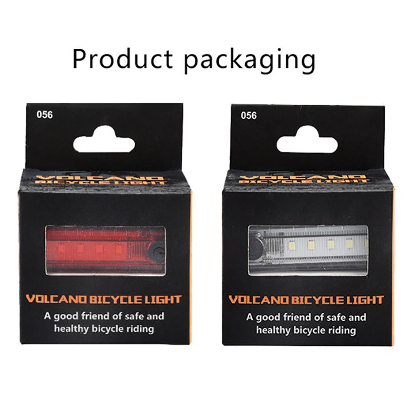 Bike Rear Tail Light Usb Rechargeable Red Led Bright Taillights Fit On Any Bicycle/Helmet Easy To Install For Cycling Safety