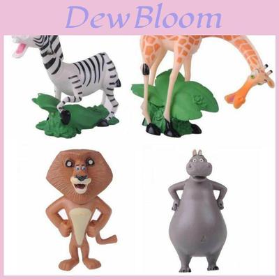 Madagascar Figure d'Azione 4pz Bambola Collezione Giocattolo Per Bambini Giocattolo Carino e Mini
