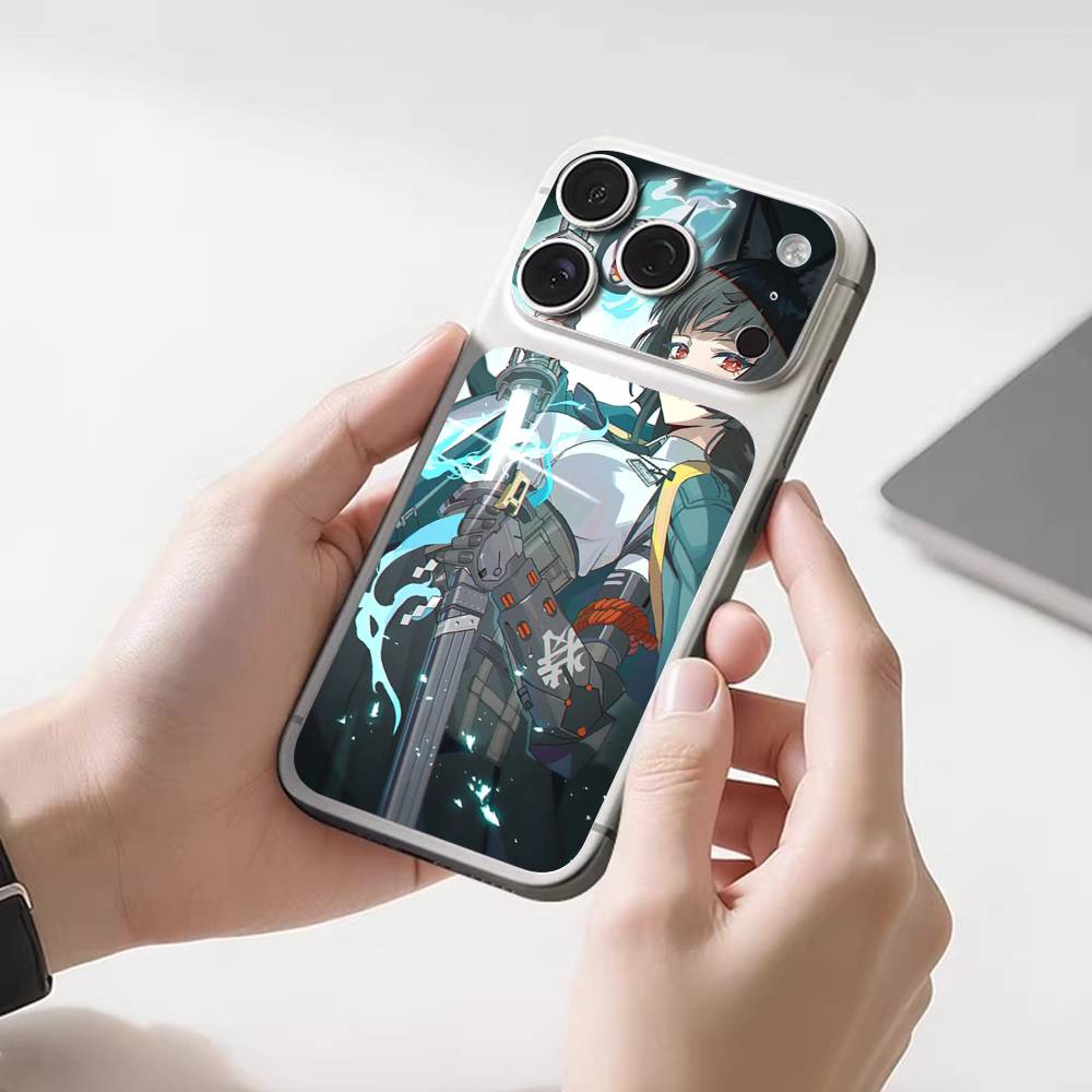 Hoshimi Miyabi ZZZ Back Protective Decal Skin Wrap Sticker for iPhone 17 Pro 17 Pro Max