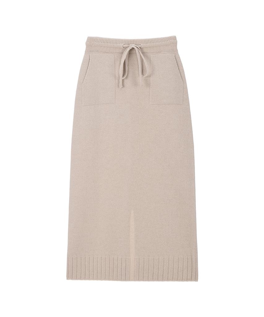 Rene J String Pocket Wool Skirt