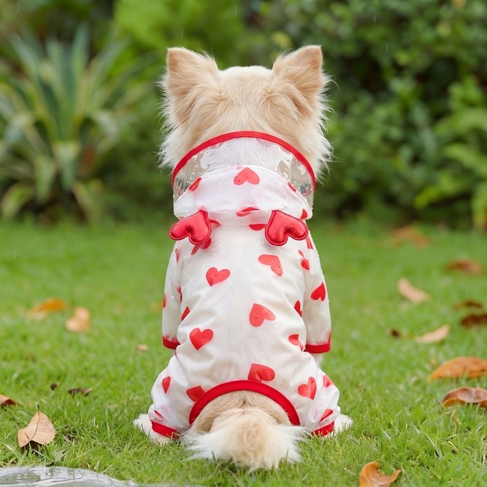 High Visibility Dog Rain Cloak Waterproof Pet Clothes Pet Rain Jacket  for Walking