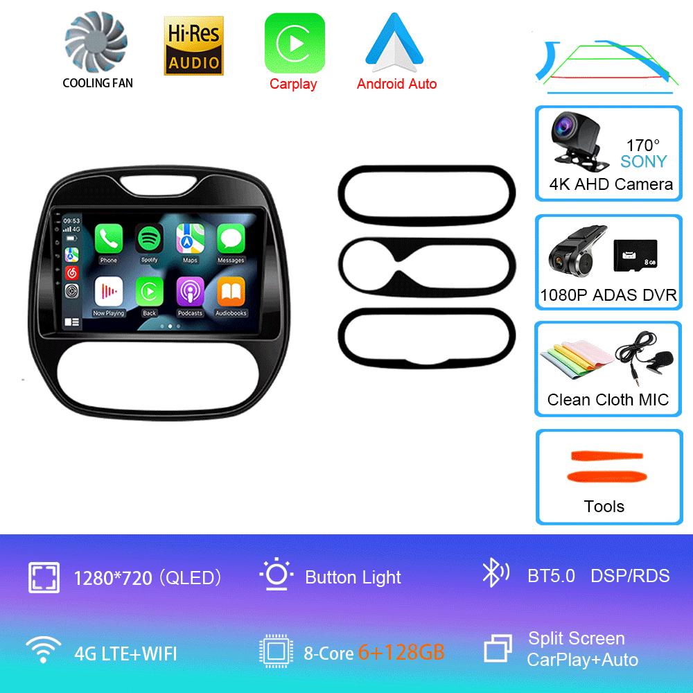 Auto Radio Android 14 For Renault Captur CLIO Samsung QM3 2011-2020 Multimedia Player Wireless Carplay No 2Din DVD Head Unit