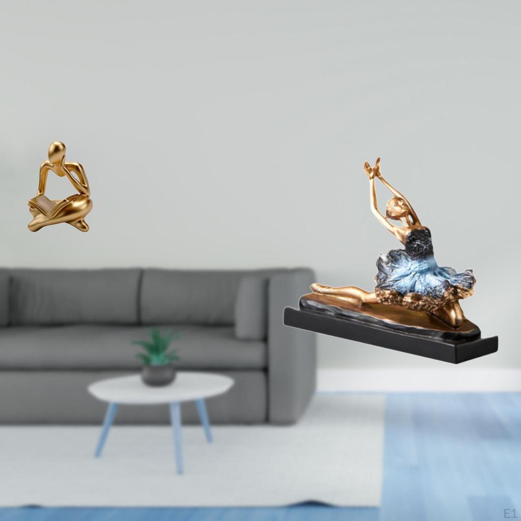 Abstract Thinker Ballet Dancer Statue Decoration for Tabletop Living Room Shelf Office Bookshelf