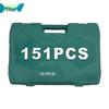 151/172-Piece Ratchet Socket and Wrench Tool Set for Auto Repair