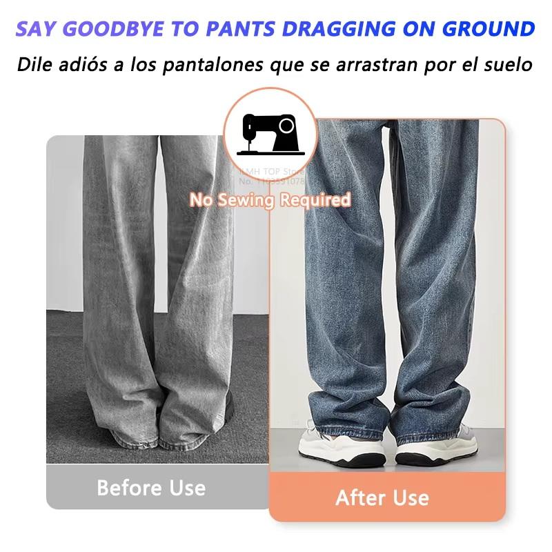 2-10Pcs Multi-Function Leg Edge Clips Invisible Trouser Legs Fixing Clips For Instant Shortening,Transparent And Decorative