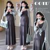 2026 Spring Korean Style Slimming Cardigan & Camisole Dress Set