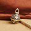 1Pcs New Vintage Brass Taotie Pure Copper Gluttonous Bell Car Key Chain Pendant Small Pendant Men And Women