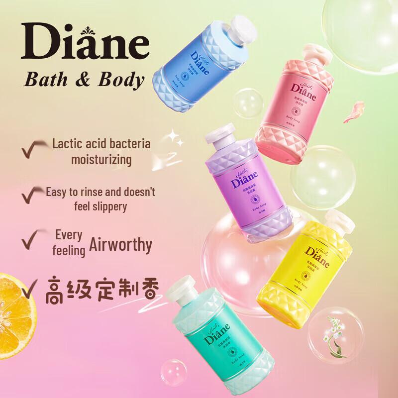 Diane Lactic Acid Moisturizing Body Wash Velvet Rose