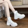New Women Leather Face Boots Outdoor Nonslip Walking Shoe Fashion Comfort Soft Soled Boots Casual Female Shoes Mujer