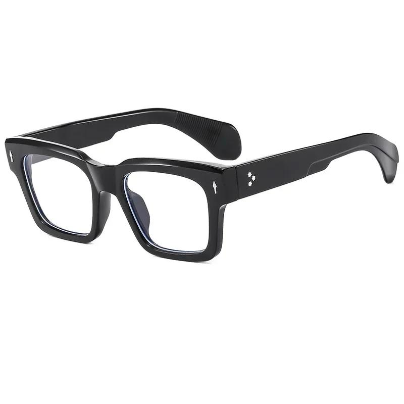 Large Square Frame Anti Blue Light Glasses Retro Classic Men Women Computer Gaming Eye Protection Spectacles