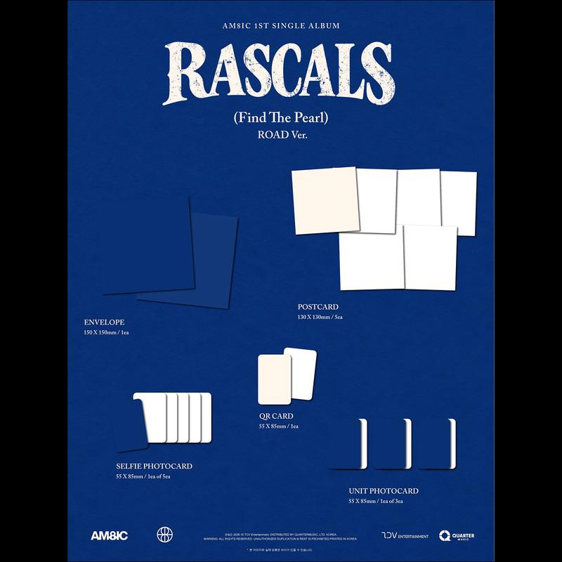 [Vorbestellung] AM8IC - 1. Single-Album [RASCALS (Finde die Perle)] PUNK Ver. / STRASSEN-Version. + Kostenloses Geschenk
