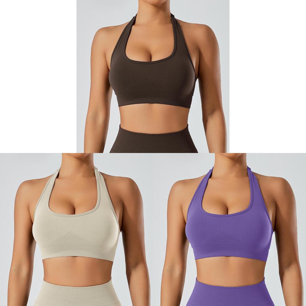 Youth Women Sports Bra With Seamless Nylon Fabric For Running And Fitness Workouts